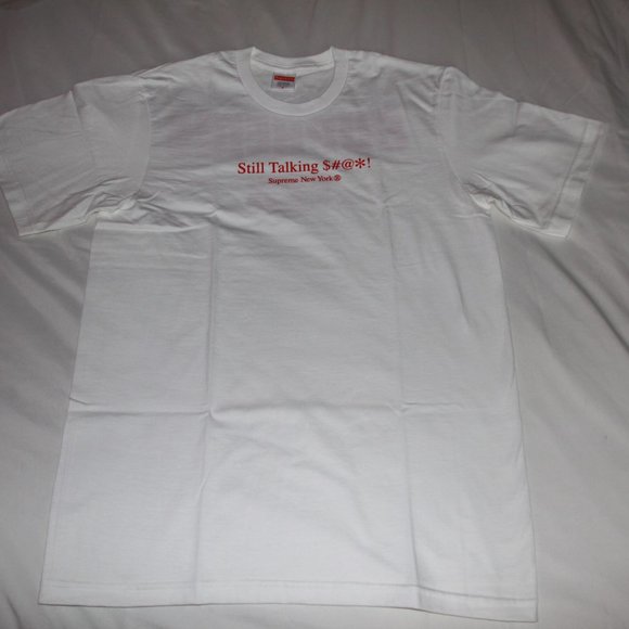 SUPREME Still Talking Tee White/Red SS22 - Picture 5 of 8